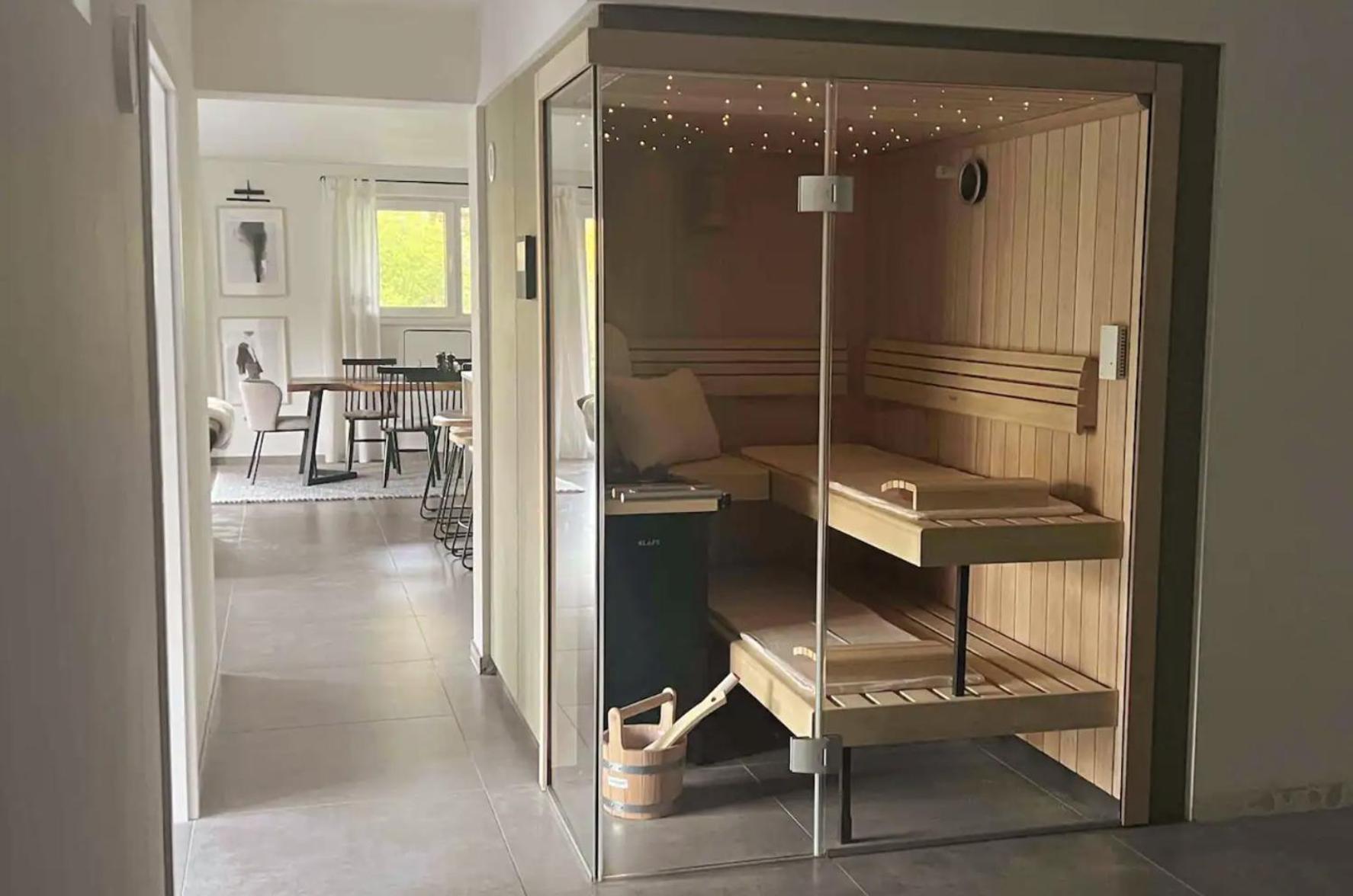The Forest Retreat- Luxurioese Ferienwohnung Mit Privater Sauna Wermelskirchen Exterior foto