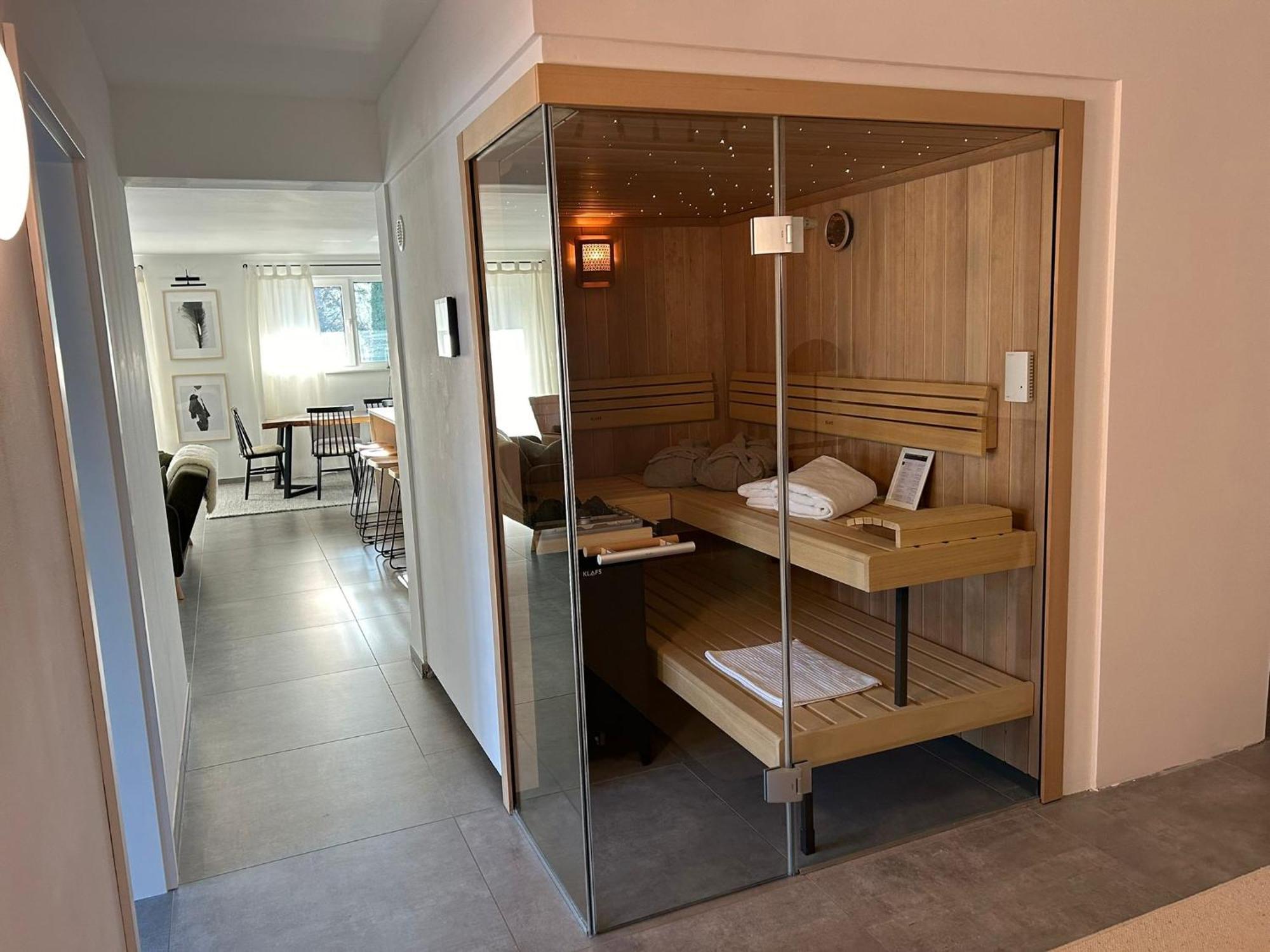 The Forest Retreat- Luxurioese Ferienwohnung Mit Privater Sauna Wermelskirchen Exterior foto